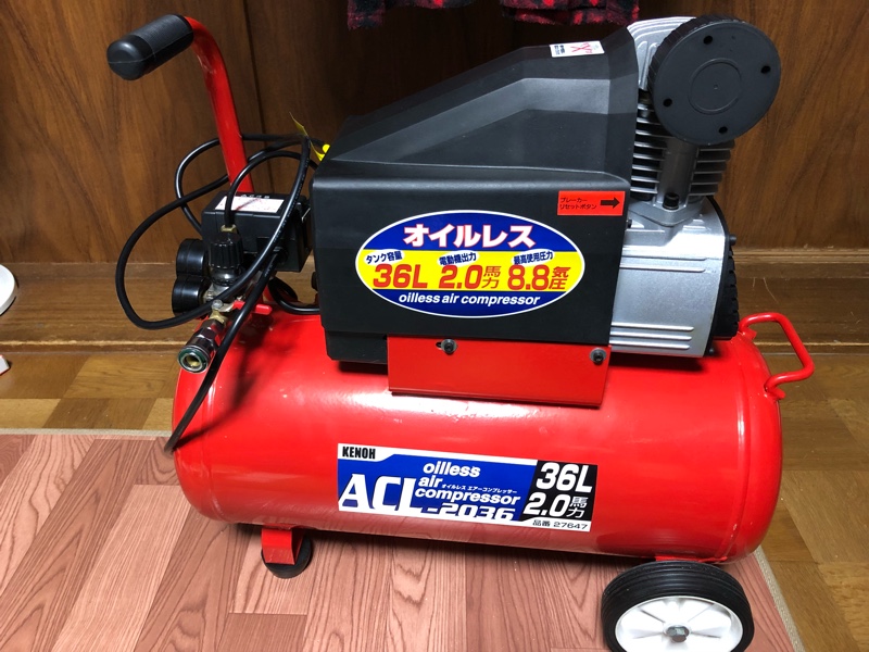 Amazon.co.jp: KENOH 静音 オイルレスエアーコンプレッサ 30L