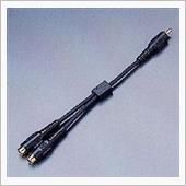 P&amp;A / CAR VISUAL PA-413 　RCA Y型アダプタ　オス１－メス２  