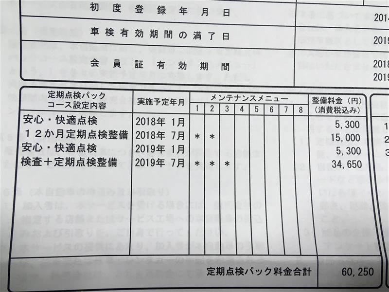 ホンダ 純正 定期点検パック まかせチャオ のパーツレビュー フィット Rs 永遠のmt乗り みんカラ
