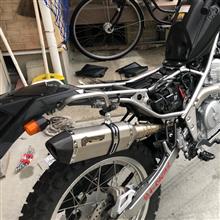 セロー250弾丸製作 スリップオンマフラーの単体画像