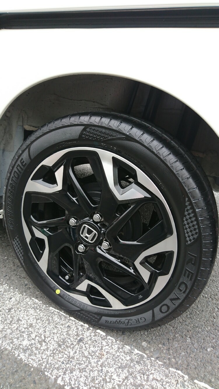 WEDS ブリヂストン REGNO GR-Leggera 165/55R15  NOVARIS ASSETE M1 15インチ 4.5J +45  4H 100P BK/RP タント N-BOX スペーシア デリカミニ