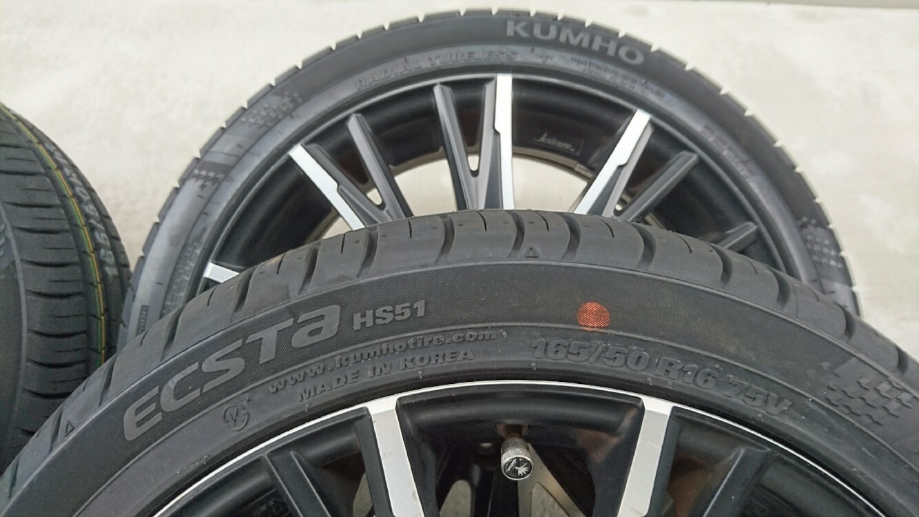 KUMHO(クムホ) 165/50R16/メーカー不明 16×6J+53 100/4H 4本セット