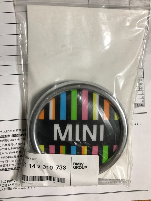 BMW MINI(純正) グリルバッジ のパーツレビュー | MINI