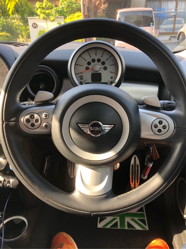 BMW MINI(純正) レザースポーツステアリング(3本スポーク) の