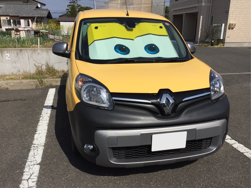 Napolex カーズ サンシェード イエロー のパーツレビュー カングー つむんぐー みんカラ