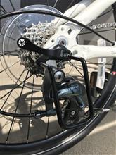 75sodial r メックサイクリングバイクアイアン自転車リアギア ディレイラーチェーン ガードプロテクター 黒