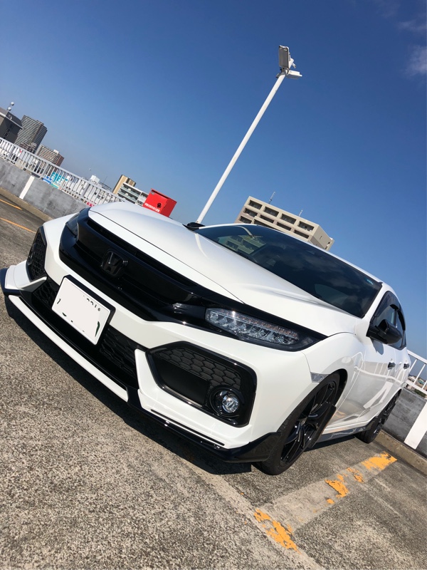 Blitz Aero Speed フロントリップスポイラー のパーツレビュー シビック ハッチバック チビック57 みんカラ