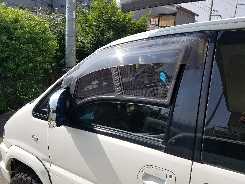 MITSUBISHI 車両用ウィンドウ網戸 左右セットスペースギャ用