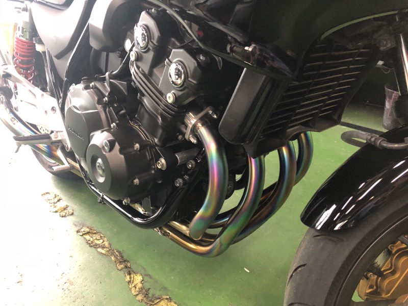 上品な TSR MC42 チタン フルエキ CB400 - マフラー
