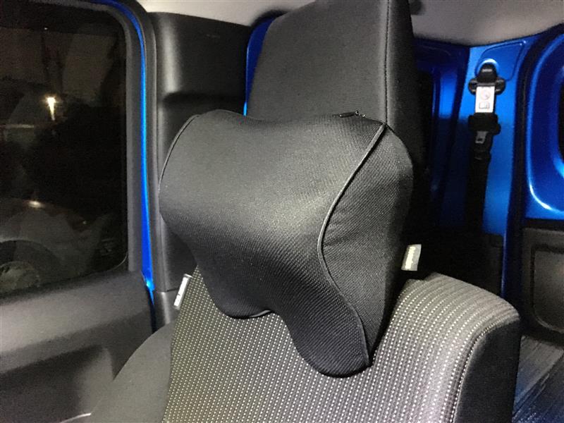 Aoomiya ネックパッド 車 クッション 低反発 ネックピロー ドライブ 旅行 運転 頚椎サポート 枕 ブラック のパーツレビュー ジムニー Blisk みんカラ