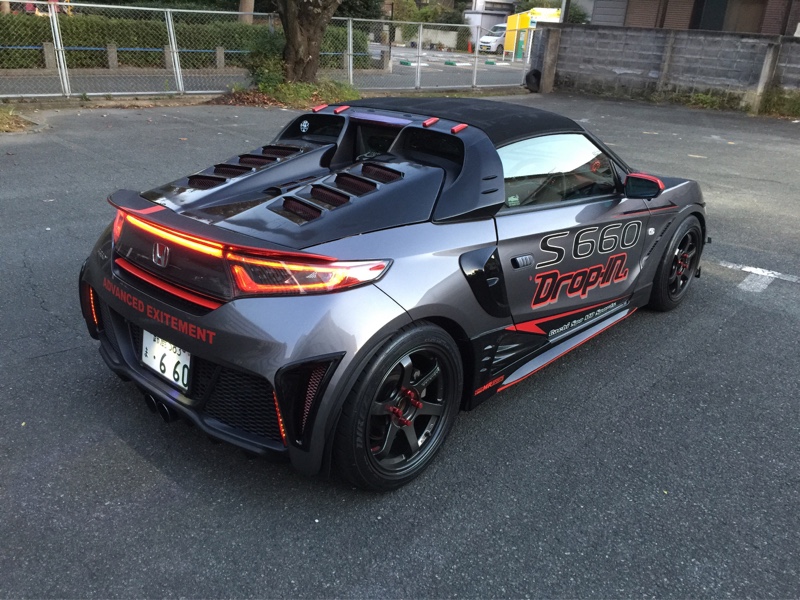 Dropin オリジナルリアエンジンフード のパーツレビュー S660 Sat 660 みんカラ