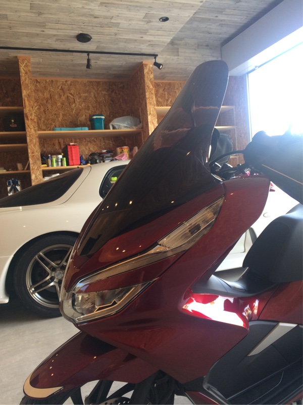 H2C タイホンダ純正 PCX用ウインドシールド ロングスクリーン のパーツレビュー | PCX ハイブリッド(パロット) | みんカラ