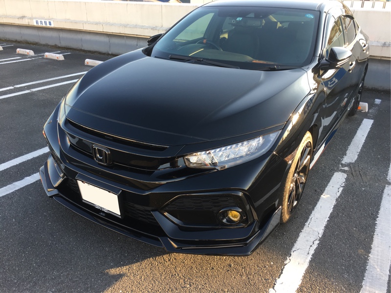 Blitz Aero Speed フロントリップスポイラー のパーツレビュー シビック ハッチバック Fabio C みんカラ