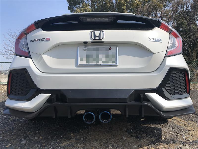 不明 For 16 18 Honda Civic Fk7 Hatchback Sport Type R Style Rear Bumper Diffuser のパーツレビュー シビック ハッチバック はしぞー1129 みんカラ