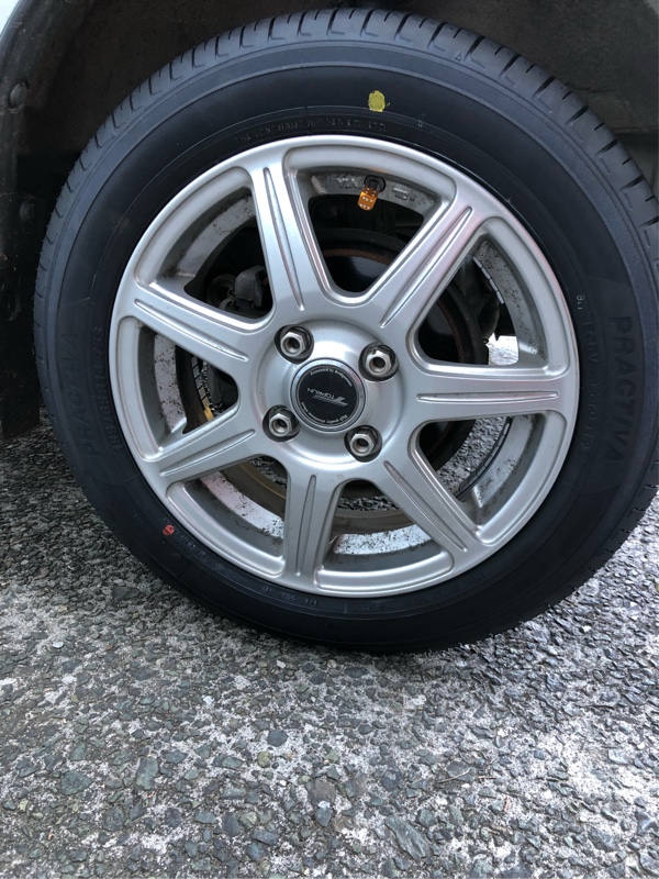 イエローハット PRACTIVA 155/65R14 / LAUFRHK 4.5J+45 100-4穴