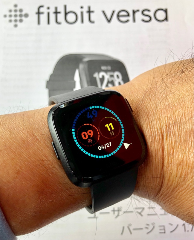 fitbit versa watch black aluminium