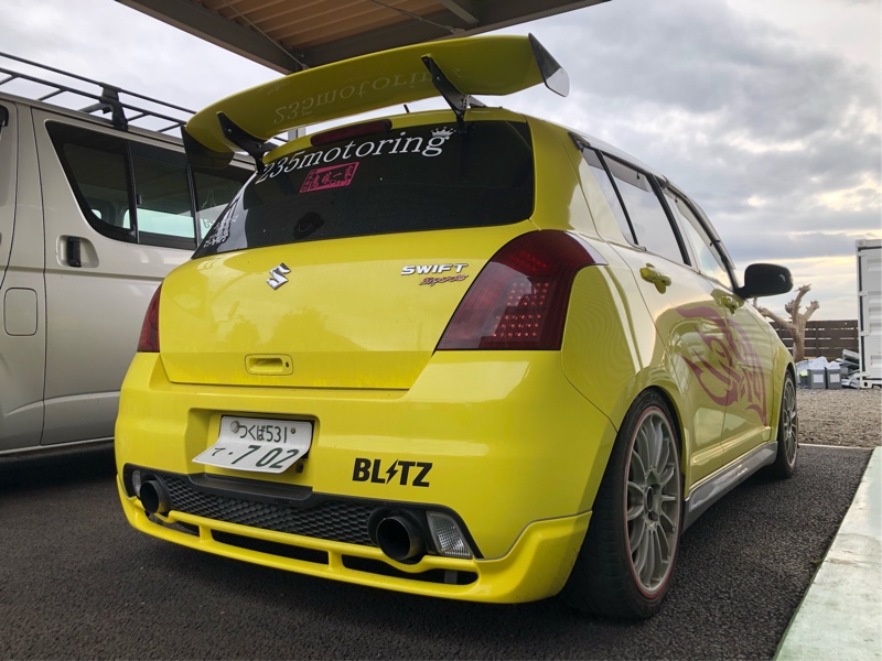 クラシック RACING SUNLINE 3D スイフト | のパーツレビュー TypeC GTwing パーツ