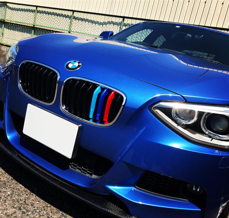 ピットライフ BMW キドニーグリル アクセサリ 1シリーズ F20 前期 Mスポーツ専用8本フィン用 トリムカバー ストライプ のパーツレビュー |  1シリーズ ハッチバック(のり＠準備中) | みんカラ