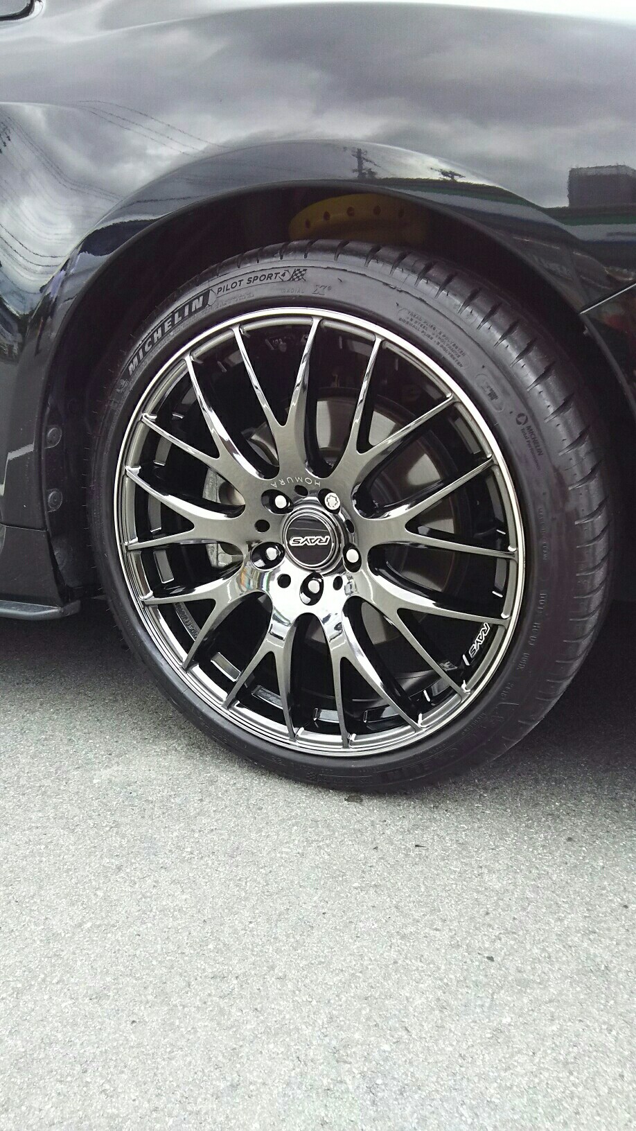 RAYS HOMURA2×9 19インチ8J+45 パイロットスポーツ4