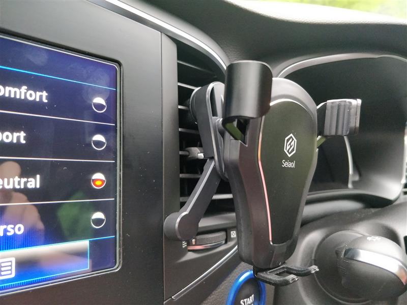 Seiaol Seiaol スマホホルダー 車載 カーホルダー 重力固定式 エアコン吹き出し口取り付け 安定 落下防止 360 回転 4 7 6 5インチ機種対応 ブラック のパーツレビュー メガーヌ スポーツツアラー Sympapa みんカラ