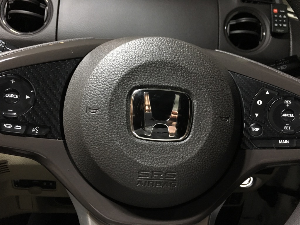 ホンダ(純正) ステアリングエンブレム黒 のパーツレビュー | N