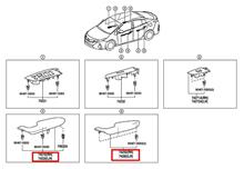 トヨタ純正 50系プリウスPHV GRスポーツ用 アームレスト 4点