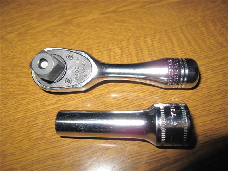 nepros 9.5sq.コンパクトショートラチェットハンドル NBRC3SUN KTC