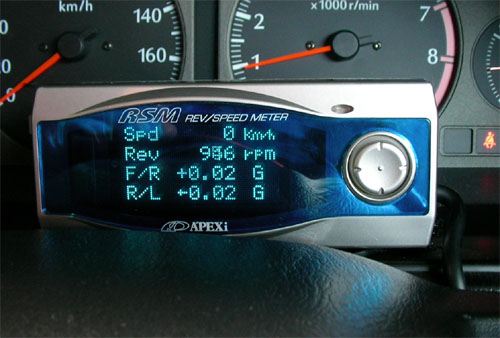 Apexi REV SPEED METER + Gセンサー