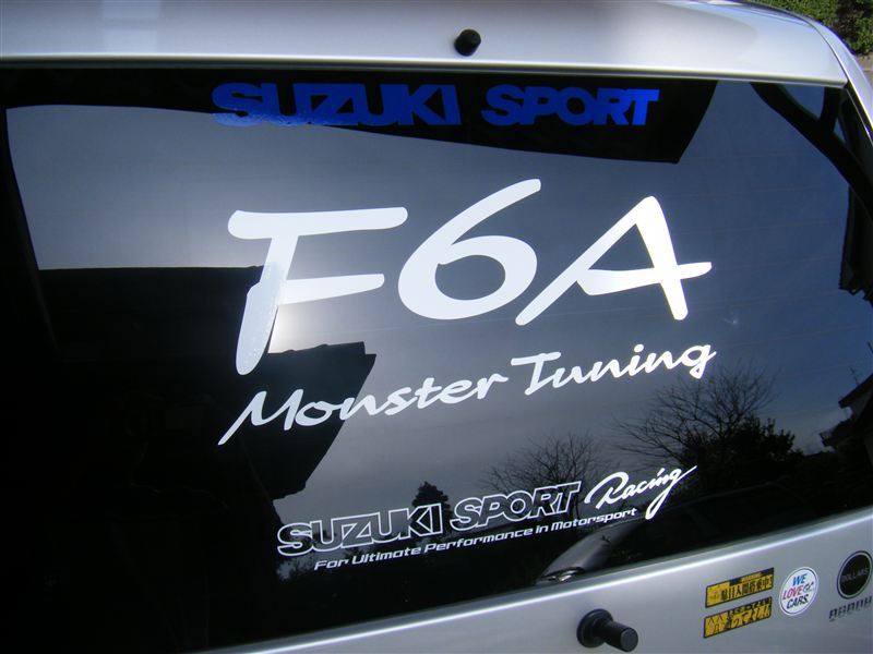 「K6A/F6A ＭonsterTuning」ステッカー