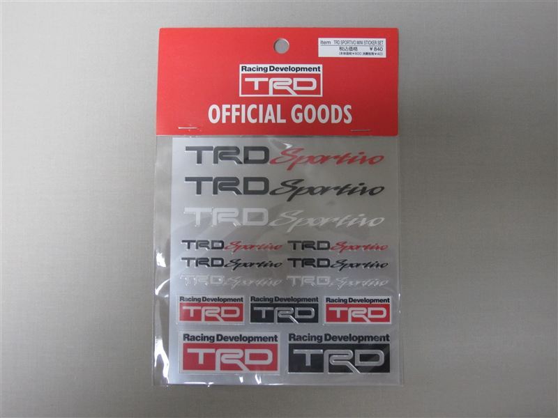 TRD  TRD Sportivo ミニステッカーセット