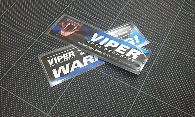 特別送料無料!】 VIPER セキュリティ ステッカー 2枚セット ienomat