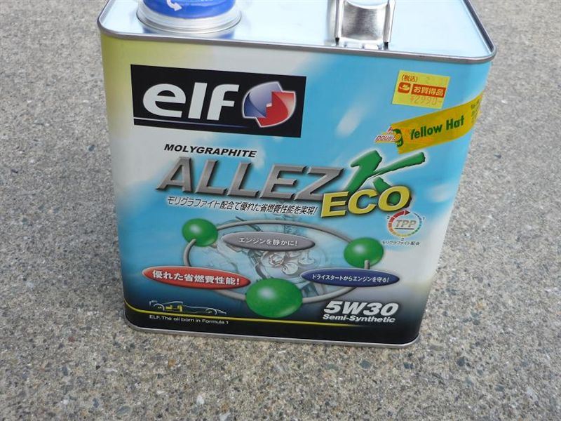 MOLYGRAPHITE ALLEZ K ECO 5W-30 elf(エルフ)のエンジンオイルの