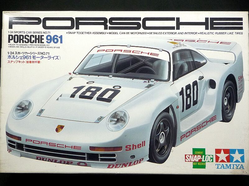 Amazon.com: 1986 Porsche 961 Lemans 24-Hr Race Car 1/24