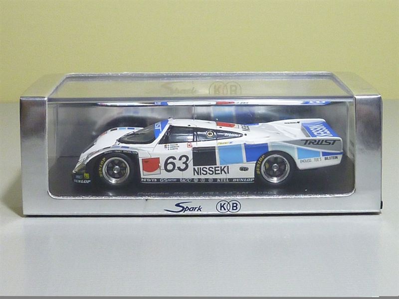 Yahoo!オークション - 1/43 Spark トラスト ポルシェ 962C #63