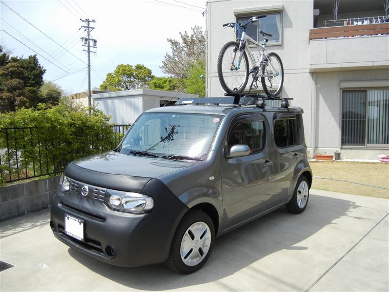 日産 キューブ 自転車