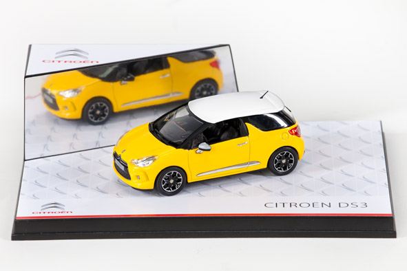 シトロエンDS3 ミニカーコレクション その3【1/43 黄色+黒