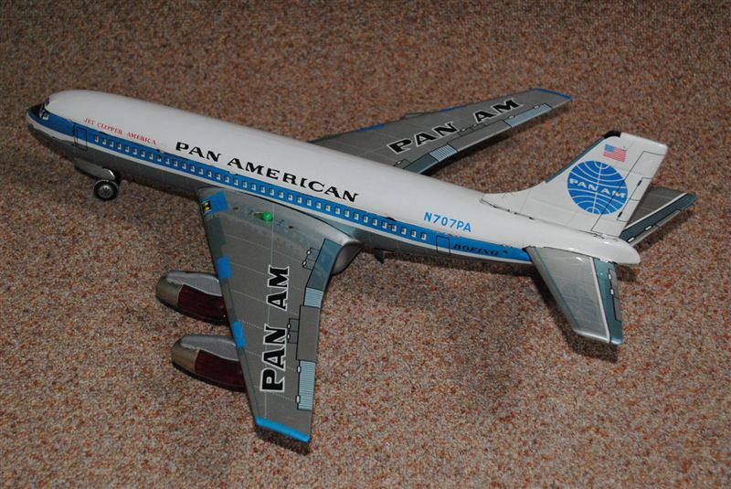 野村トーイ、ブリキ製、大型電動走行 ボーイング707(Pan Am 野村トーイ、ブリキ製、大型電動走行 ボーイング707(Pan Am