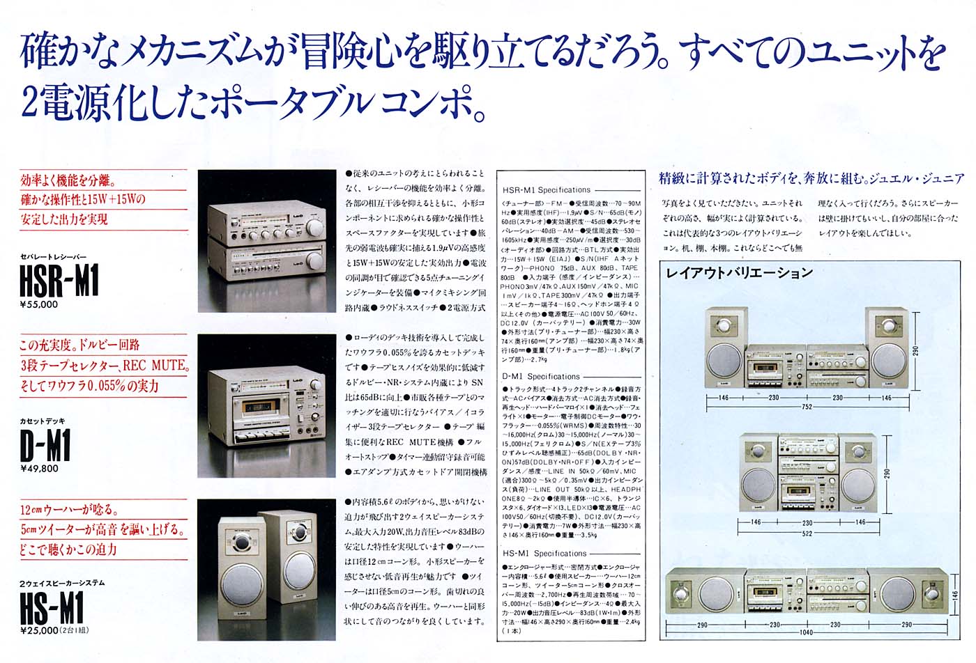 一流の品質 JR120XEのフォトギャラリー「日立 Lo-D Jr(ジュエル Jewel ラジオ・コンポ