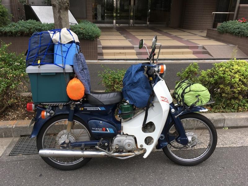 とも蔵 のフォトギャラリー とりあえずキャンプ仕様 ホンダ スーパーカブ70 みんカラ