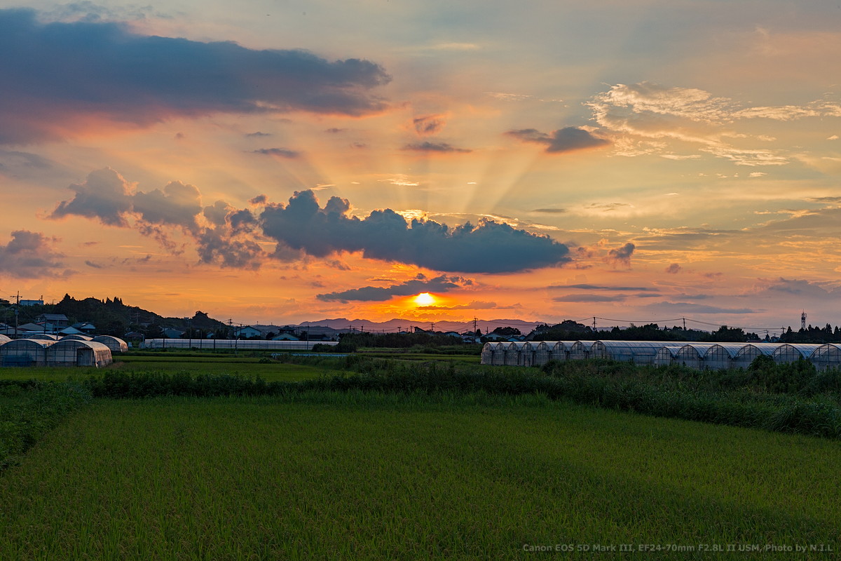 今日の夕暮れ