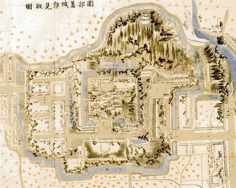 黄8の松のフォトギャラリー「丹波・園部城・156箇所目(3)絵図