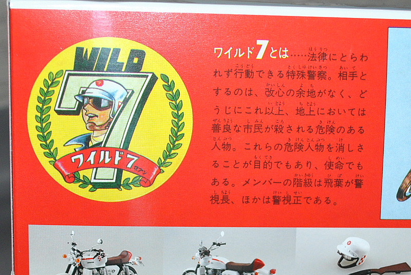 アオシマ文化教材社 1/12 ワイルド7 飛葉ちゃん CB750FOUR｜覆面