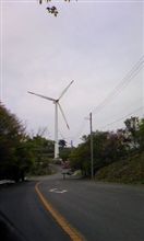 二枚田幹線林道（国見岳） 林道なのに風車が！