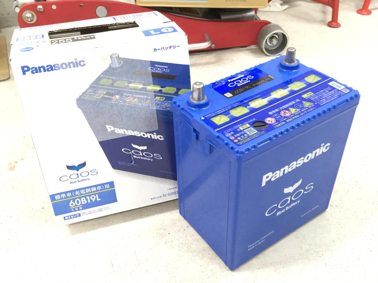 Amazon | パナソニック(Panasonic) 国産車バッテリー カオス N-60B19L/C7 CAOS Blue Battery  標準車(充電制御車)用 ブルーバッテリー 安心サポート付き | カーバッテリー | 車＆バイク