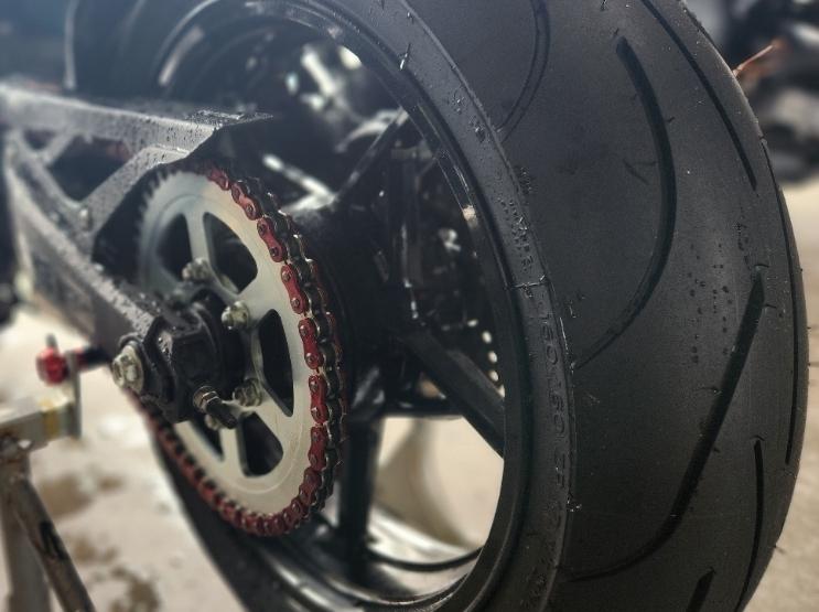 RACING ARTハイパワータイヤセッター　ハブ付き ミシュランのハイグリップタイヤPower RSをZX-14Rで10000km走っ
