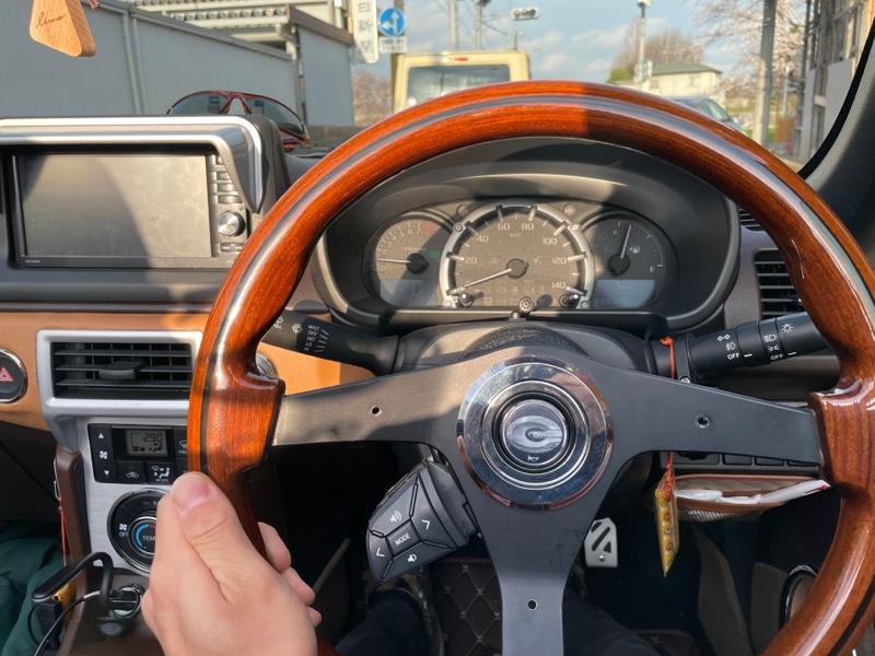 アルミ ビレットステアリング ウッドステアリング 旧車 アメ車