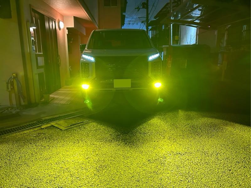 fcl. デリカd5 3色切り替え led フォグランプ h11 イエロー 黄色