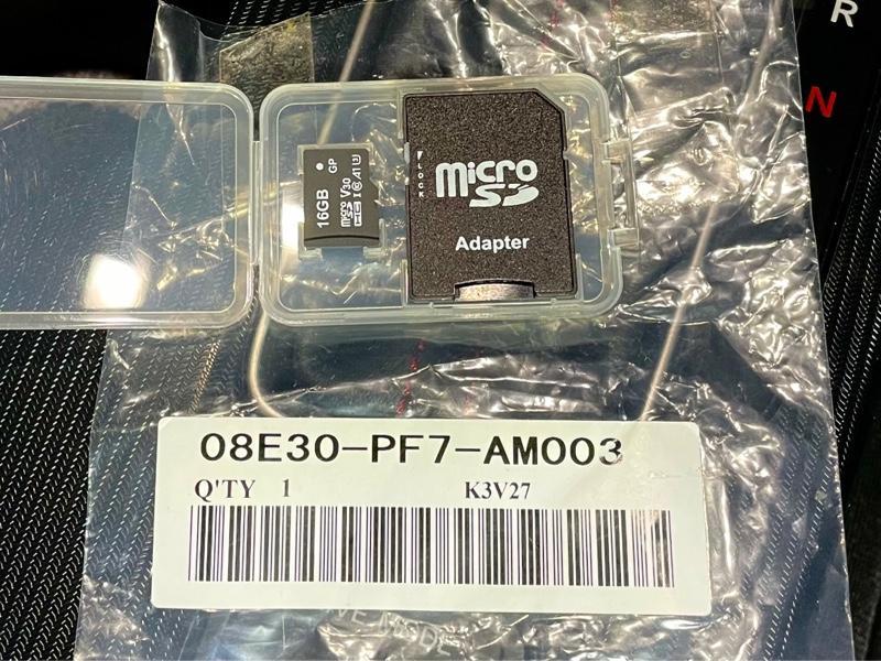 ホンダ(純正) ホンダ純正ドライブレコーダー用SDカード(16GB) の ホンダ(純正) ホンダ純正ドライブレコーダー用SDカード(16GB) の