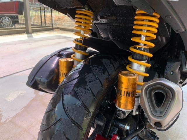 値引有　OHLINS オーリンズ バイク マフラー ステッカー　アルミ　サス