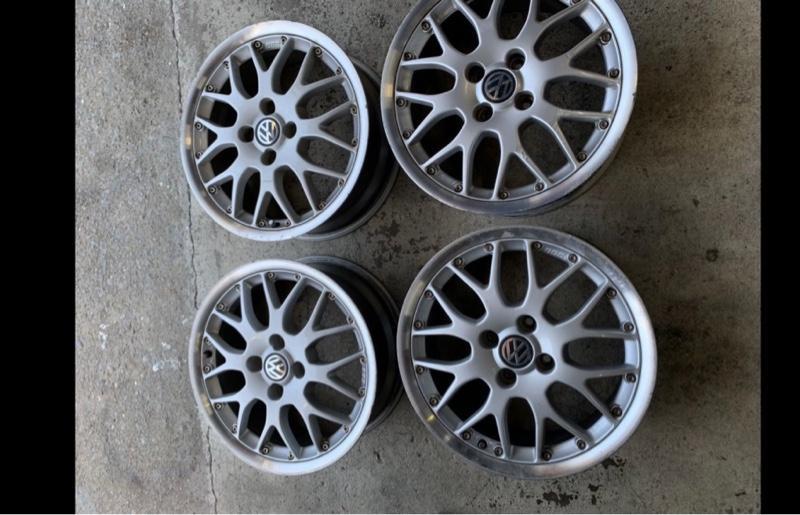 VW純正 BBS RS764 リムポリッシュ仕様 4穴 ムーヴタントN-BOX